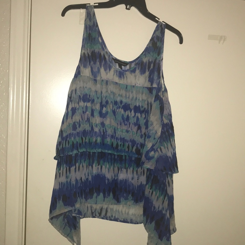 Sheer layers tank top